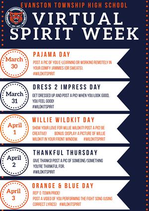 ETHS Virtual Spirit Week 